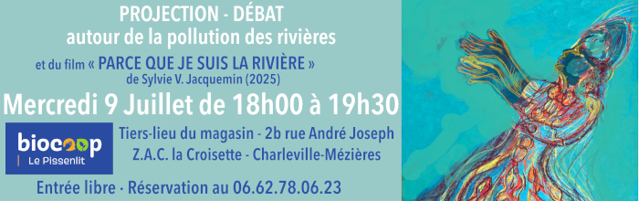 Projection Parce Que Je Suis La Rivière